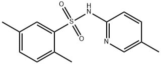 2,5-dimethyl-N-(5-methylpyridin-2-yl)benzenesulfonamide Struktur