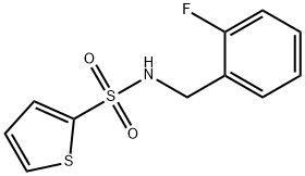 N-[(2-fluorophenyl)methyl]thiophene-2-sulfonamide Struktur