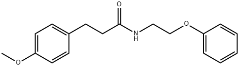 3-(4-methoxyphenyl)-N-(2-phenoxyethyl)propanamide Struktur