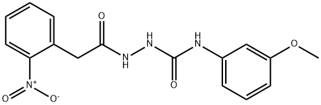 1-(3-methoxyphenyl)-3-[[2-(2-nitrophenyl)acetyl]amino]urea Struktur