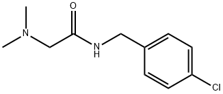 N-[(4-chlorophenyl)methyl]-2-(dimethylamino)acetamide Struktur