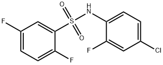 N-(4-chloro-2-fluorophenyl)-2,5-difluorobenzenesulfonamide Struktur