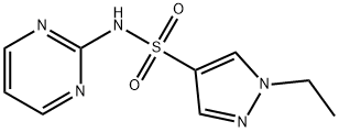 1-ethyl-N-pyrimidin-2-ylpyrazole-4-sulfonamide Struktur