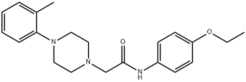 N-(4-ethoxyphenyl)-2-[4-(2-methylphenyl)piperazin-1-yl]acetamide Struktur