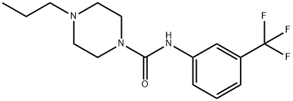 4-propyl-N-[3-(trifluoromethyl)phenyl]piperazine-1-carboxamide Struktur