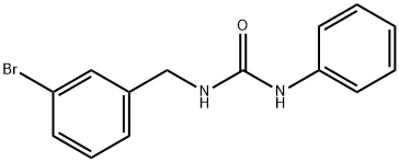 1-[(3-bromophenyl)methyl]-3-phenylurea Struktur