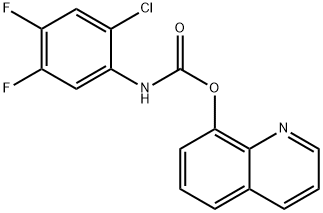 quinolin-8-yl N-(2-chloro-4,5-difluorophenyl)carbamate Struktur