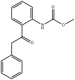 methyl N-[2-(2-phenylacetyl)phenyl]carbamate Struktur