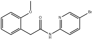 N-(5-bromopyridin-2-yl)-2-(2-methoxyphenyl)acetamide Struktur