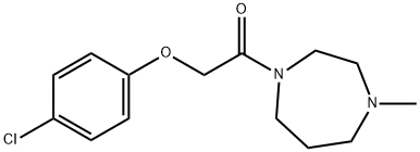 2-(4-chlorophenoxy)-1-(4-methyl-1,4-diazepan-1-yl)ethanone Struktur