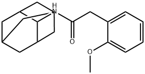 N-(2-adamantyl)-2-(2-methoxyphenyl)acetamide Struktur