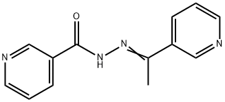 N-[(Z)-1-pyridin-3-ylethylideneamino]pyridine-3-carboxamide Struktur