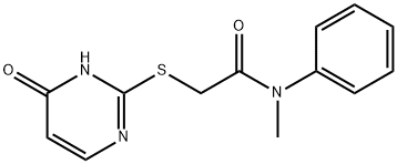 N-methyl-2-[(6-oxo-1H-pyrimidin-2-yl)sulfanyl]-N-phenylacetamide Struktur