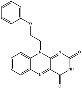 10-(2-phenoxyethyl)benzo[g]pteridine-2,4-dione Struktur