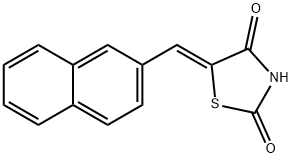 (5Z)-5-(naphthalen-2-ylmethylidene)-1,3-thiazolidine-2,4-dione Struktur