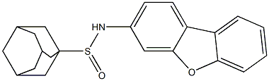 N-dibenzofuran-3-yladamantane-1-sulfinamide Struktur