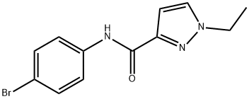 N-(4-bromophenyl)-1-ethylpyrazole-3-carboxamide Struktur