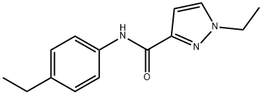 1-ethyl-N-(4-ethylphenyl)pyrazole-3-carboxamide Struktur