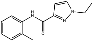 1-ethyl-N-(2-methylphenyl)pyrazole-3-carboxamide Struktur