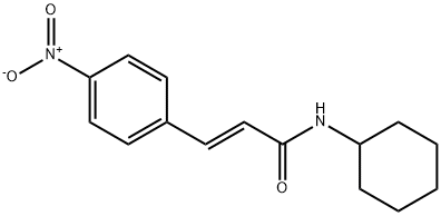 (E)-N-cyclohexyl-3-(4-nitrophenyl)prop-2-enamide Struktur