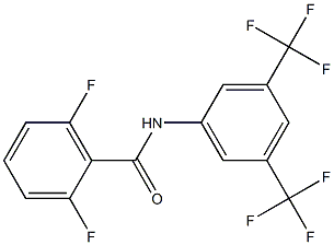 N-[3,5-bis(trifluoromethyl)phenyl]-2,6-difluorobenzamide Struktur