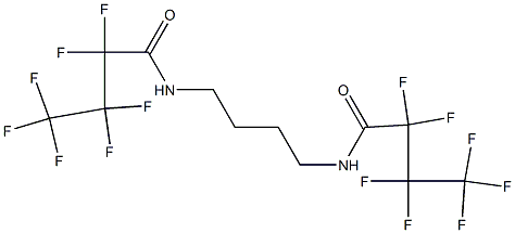 2,2,3,3,4,4,4-heptafluoro-N-[4-(2,2,3,3,4,4,4-heptafluorobutanoylamino)butyl]butanamide Struktur