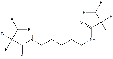 2,2,3,3-tetrafluoro-N-[5-(2,2,3,3-tetrafluoropropanoylamino)pentyl]propanamide Struktur