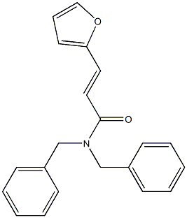 (E)-N,N-dibenzyl-3-(furan-2-yl)prop-2-enamide Struktur