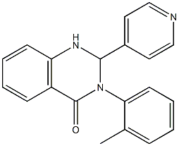 3-(2-methylphenyl)-2-pyridin-4-yl-1,2-dihydroquinazolin-4-one Struktur