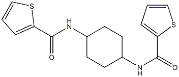 N-[4-(thiophene-2-carbonylamino)cyclohexyl]thiophene-2-carboxamide Struktur