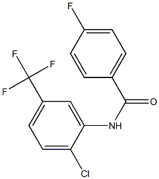 N-[2-chloro-5-(trifluoromethyl)phenyl]-4-fluorobenzamide Struktur