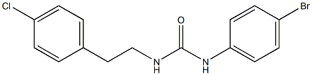 1-(4-bromophenyl)-3-[2-(4-chlorophenyl)ethyl]urea Struktur