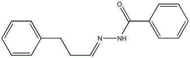 N-[(E)-3-phenylpropylideneamino]benzamide Struktur