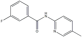 3-fluoro-N-(5-methylpyridin-2-yl)benzamide Struktur