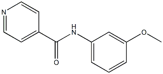 N-(3-methoxyphenyl)pyridine-4-carboxamide Struktur