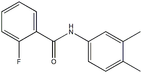 N-(3,4-dimethylphenyl)-2-fluorobenzamide Struktur