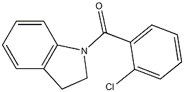 (2-chlorophenyl)-(2,3-dihydroindol-1-yl)methanone Struktur