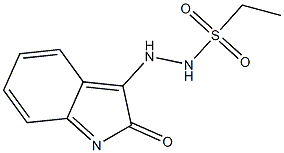 N'-(2-oxoindol-3-yl)ethanesulfonohydrazide Struktur