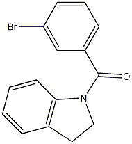 (3-bromophenyl)-(2,3-dihydroindol-1-yl)methanone Struktur