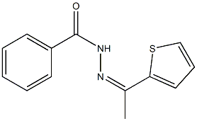 N-[(Z)-1-thiophen-2-ylethylideneamino]benzamide Struktur