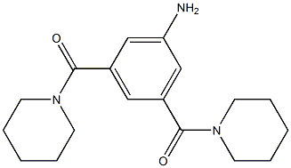 [3-amino-5-(piperidine-1-carbonyl)phenyl]-piperidin-1-ylmethanone Struktur