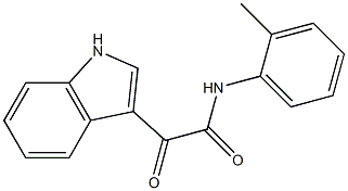 2-(1H-indol-3-yl)-N-(2-methylphenyl)-2-oxoacetamide Struktur