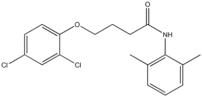 4-(2,4-dichlorophenoxy)-N-(2,6-dimethylphenyl)butanamide Struktur