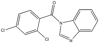 benzimidazol-1-yl-(2,4-dichlorophenyl)methanone Struktur