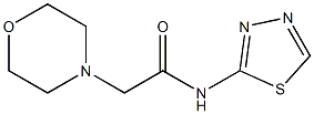 2-morpholin-4-yl-N-(1,3,4-thiadiazol-2-yl)acetamide Struktur