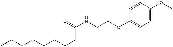 N-[2-(4-methoxyphenoxy)ethyl]nonanamide Struktur