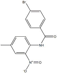 4-bromo-N-(4-methyl-2-nitrophenyl)benzamide Struktur