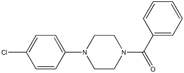 [4-(4-chlorophenyl)piperazin-1-yl]-phenylmethanone Struktur