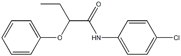 N-(4-chlorophenyl)-2-phenoxybutanamide Struktur