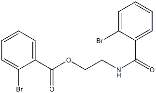 2-[(2-bromobenzoyl)amino]ethyl 2-bromobenzoate Struktur